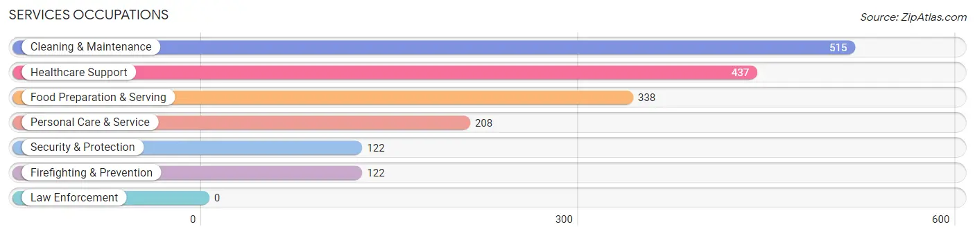 Services Occupations in Zip Code 87002