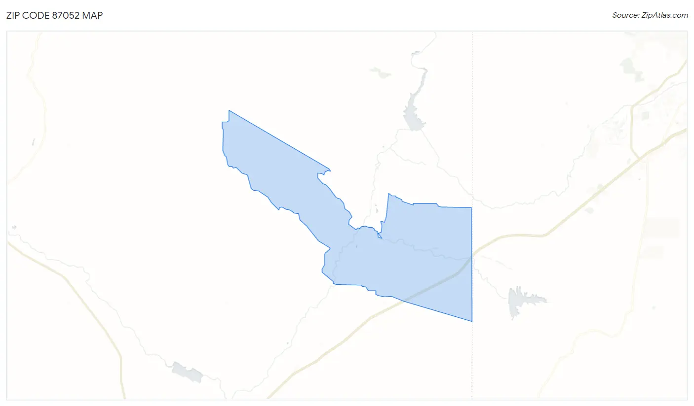 Zip Code 87052 Map