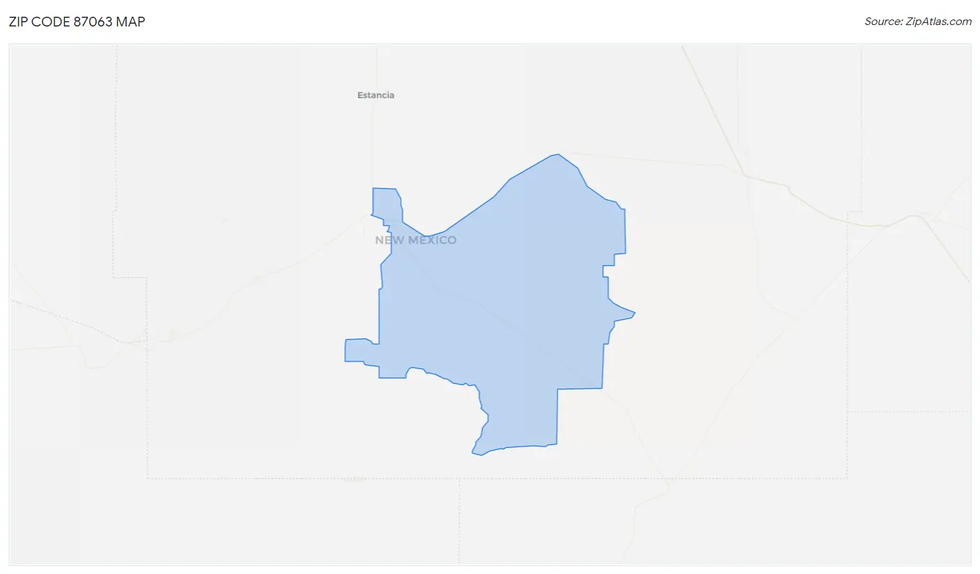 Zip Code 87063 Map