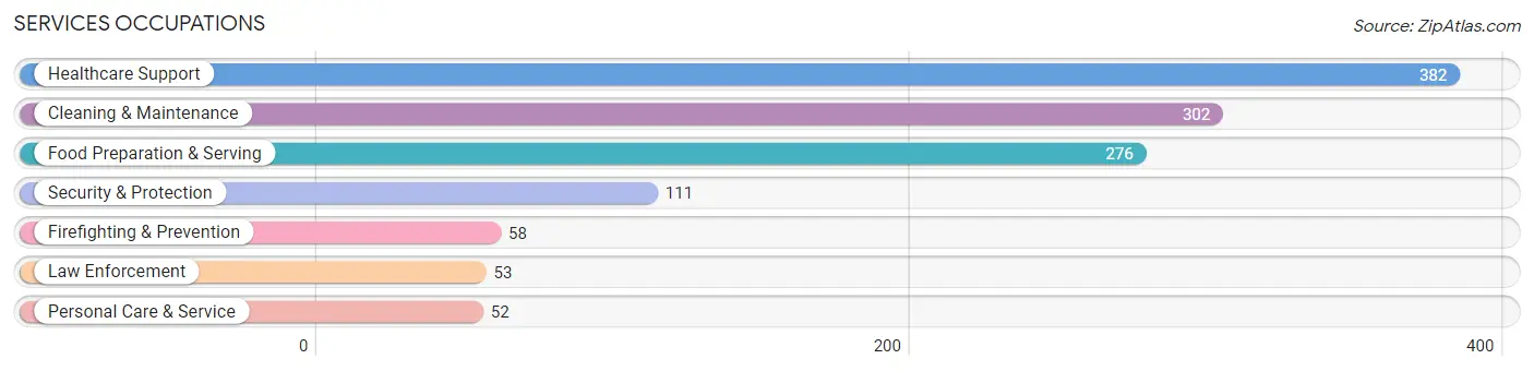 Services Occupations in Zip Code 87420