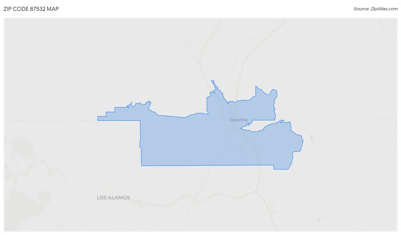 Zip Code 87532 Map