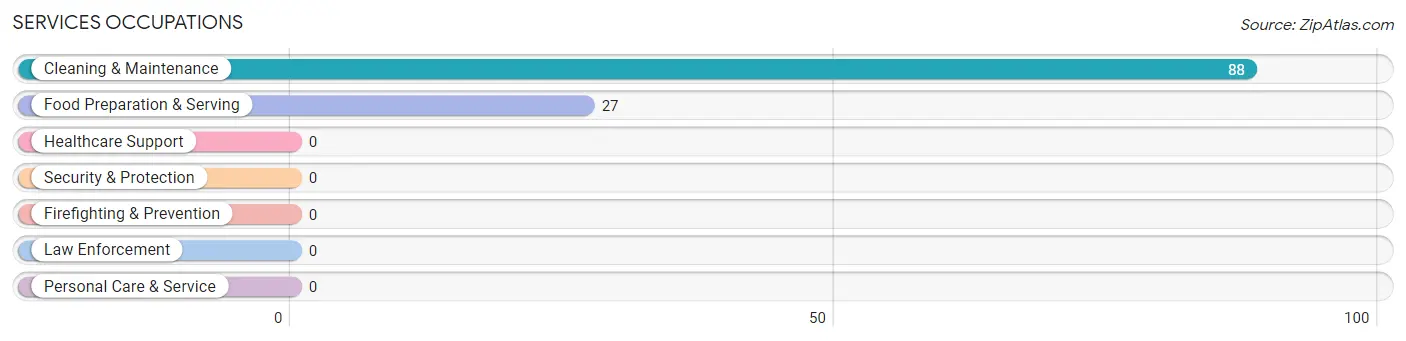 Services Occupations in Zip Code 87562