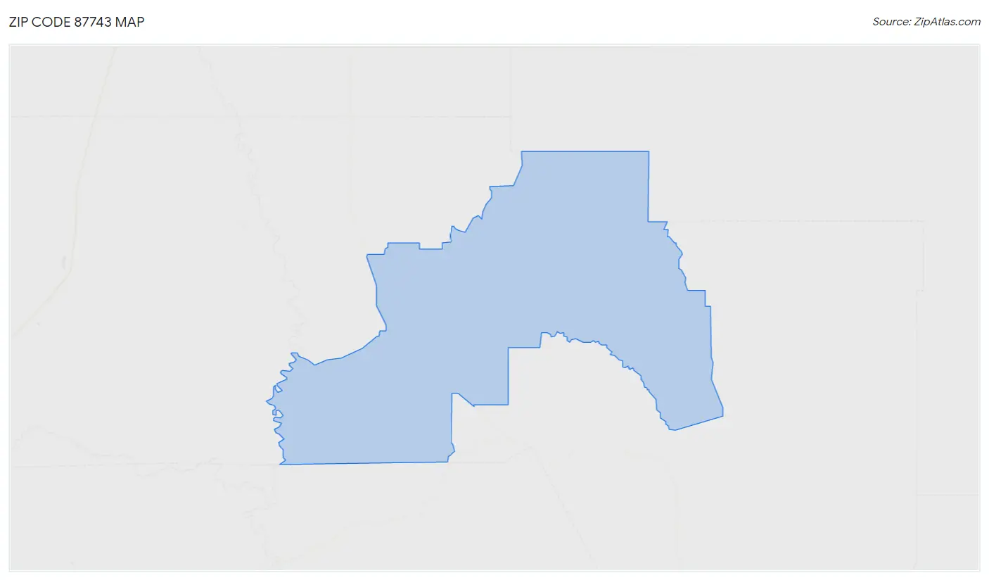 Zip Code 87743 Map