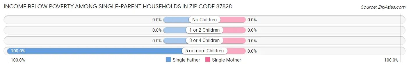 Income Below Poverty Among Single-Parent Households in Zip Code 87828