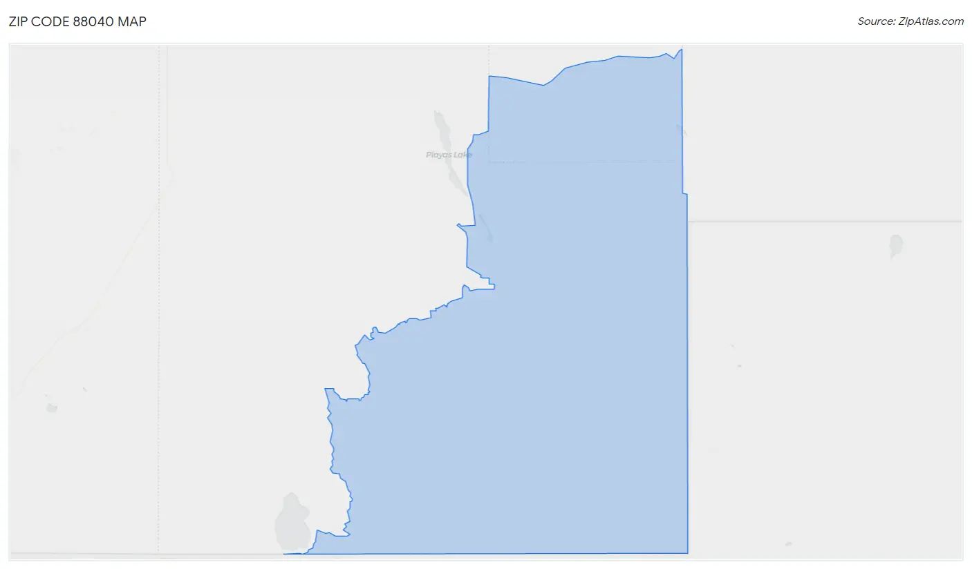 Zip Code 88040 Map