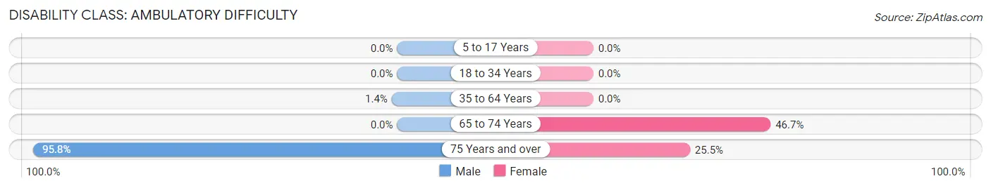 Disability in Zip Code 88047: <span>Ambulatory Difficulty</span>