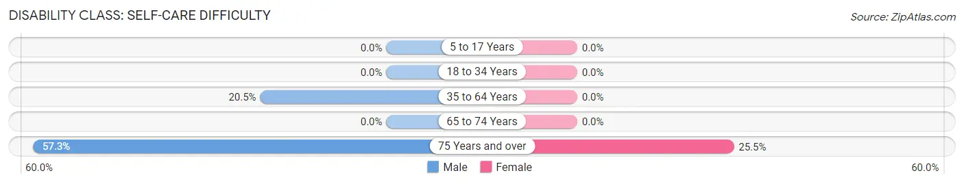 Disability in Zip Code 88047: <span>Self-Care Difficulty</span>