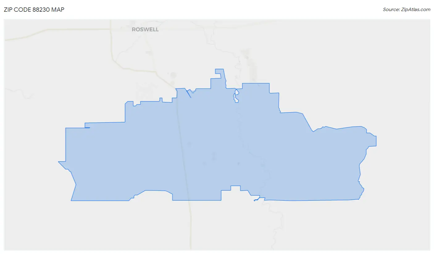 Zip Code 88230 Map