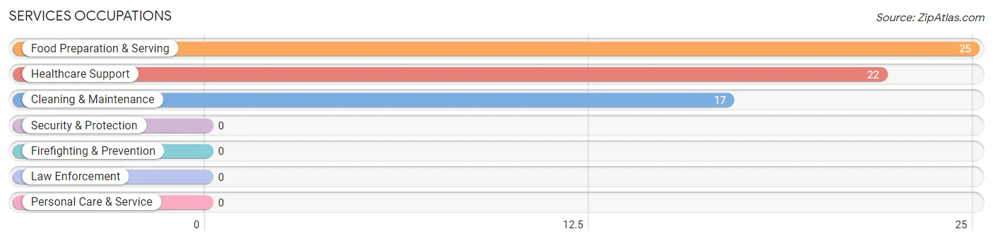 Services Occupations in Zip Code 88252