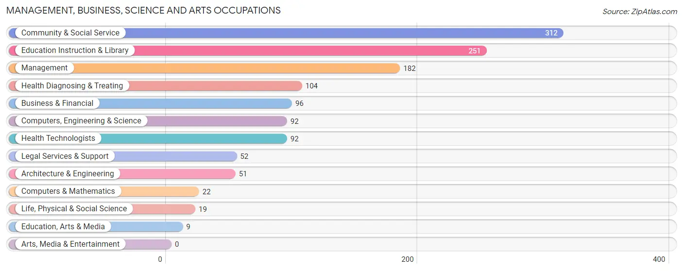 Management, Business, Science and Arts Occupations in Zip Code 89060