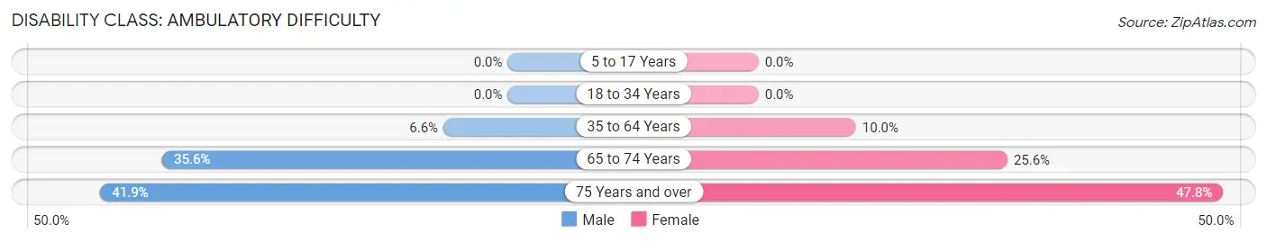 Disability in Zip Code 89085: <span>Ambulatory Difficulty</span>