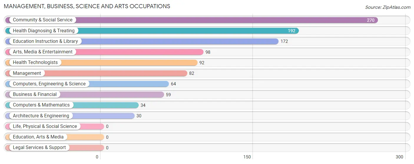 Management, Business, Science and Arts Occupations in Zip Code 89085