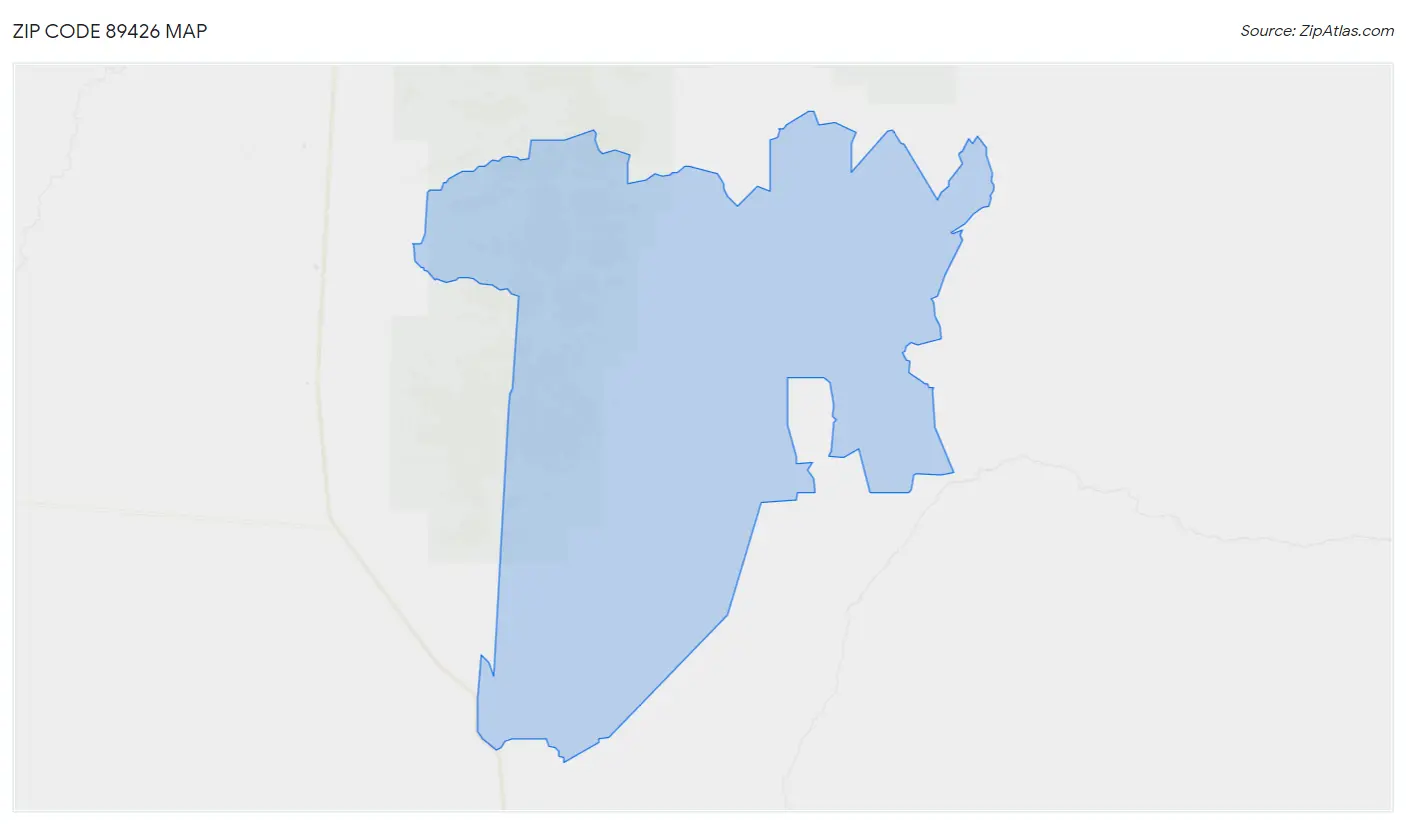 Zip Code 89426 Map