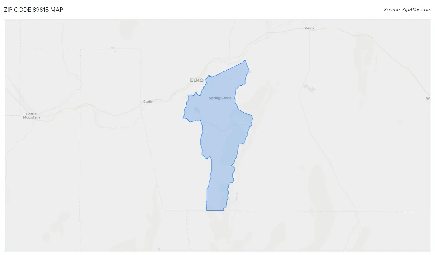 Zip Code 89815 Map