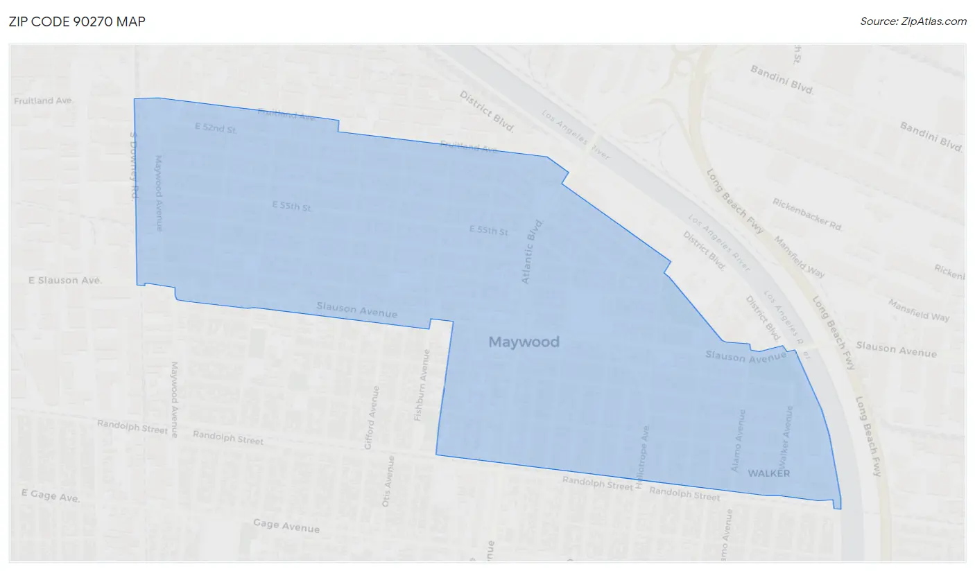 Zip Code 90270 Map