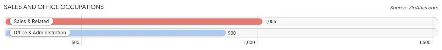 Sales and Office Occupations in Zip Code 91101