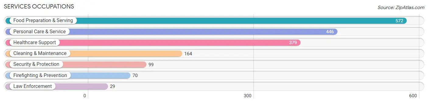 Services Occupations in Zip Code 91356