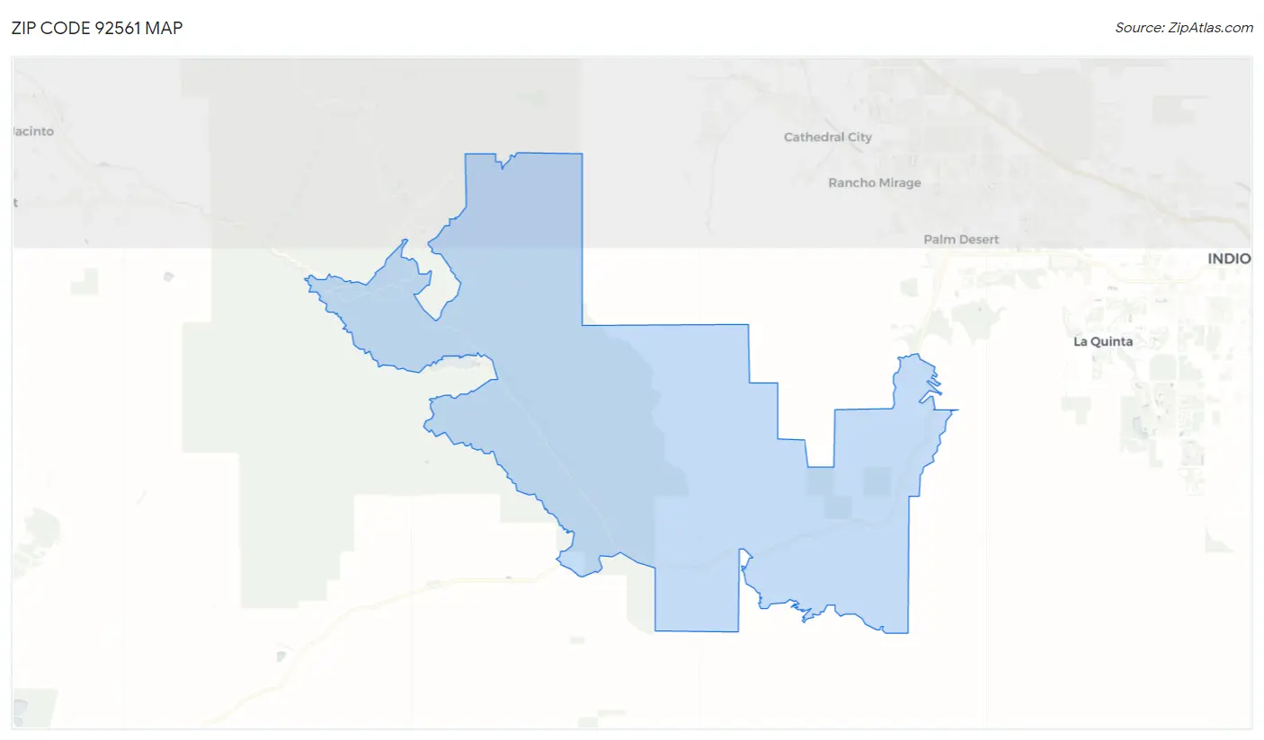 Zip Code 92561 Map