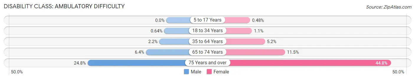 Disability in Zip Code 92653: <span>Ambulatory Difficulty</span>