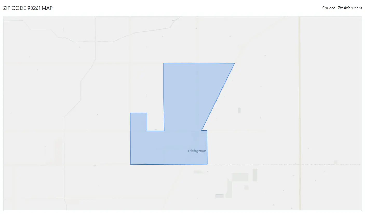 Zip Code 93261 Map