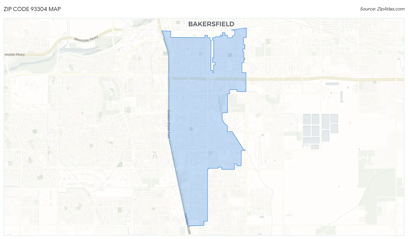 Zip Code 93304 Map