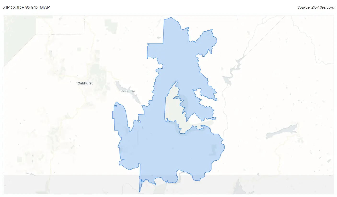 Zip Code 93643 Map