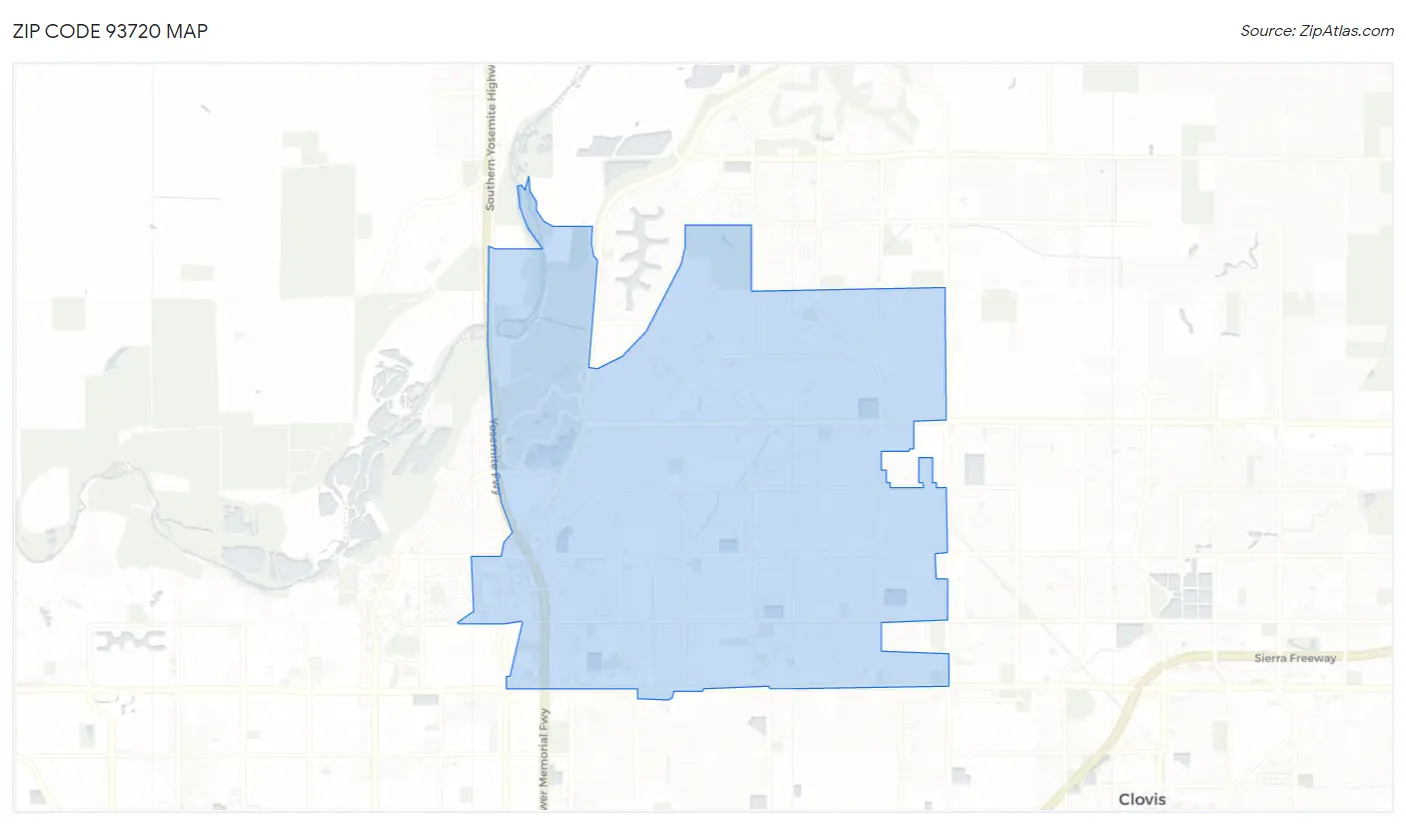 Zip Code 93720 Map