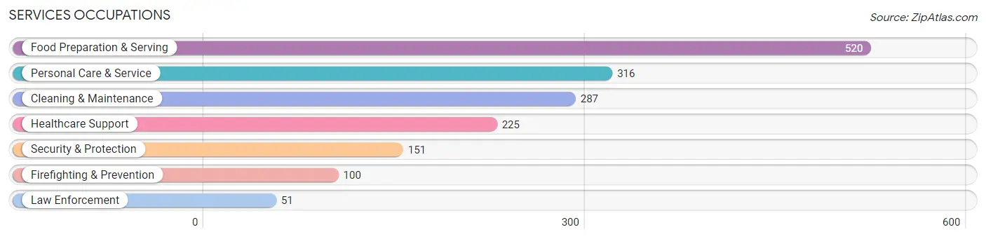 Services Occupations in Zip Code 94043