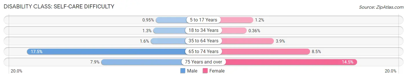 Disability in Zip Code 94533: <span>Self-Care Difficulty</span>