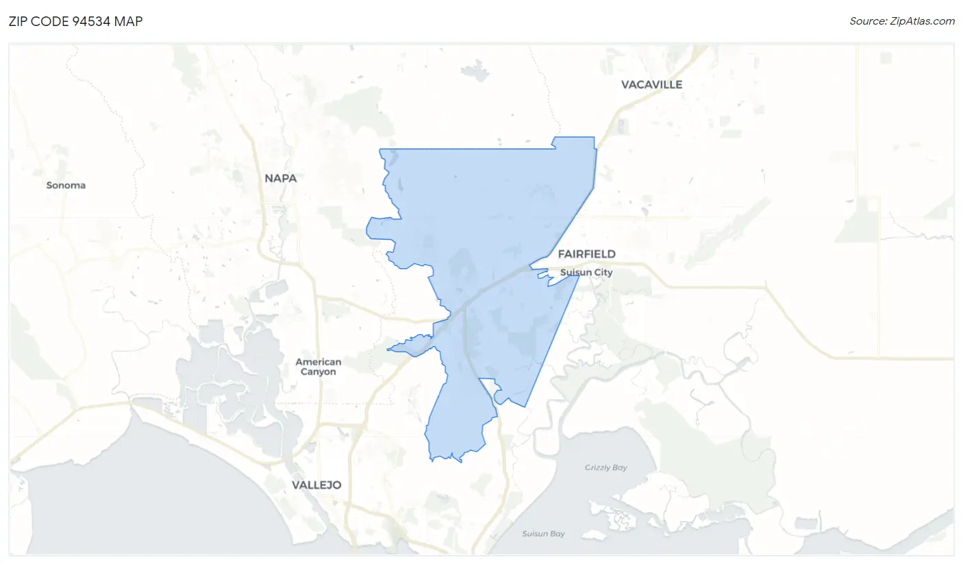 Zip Code 94534 Map