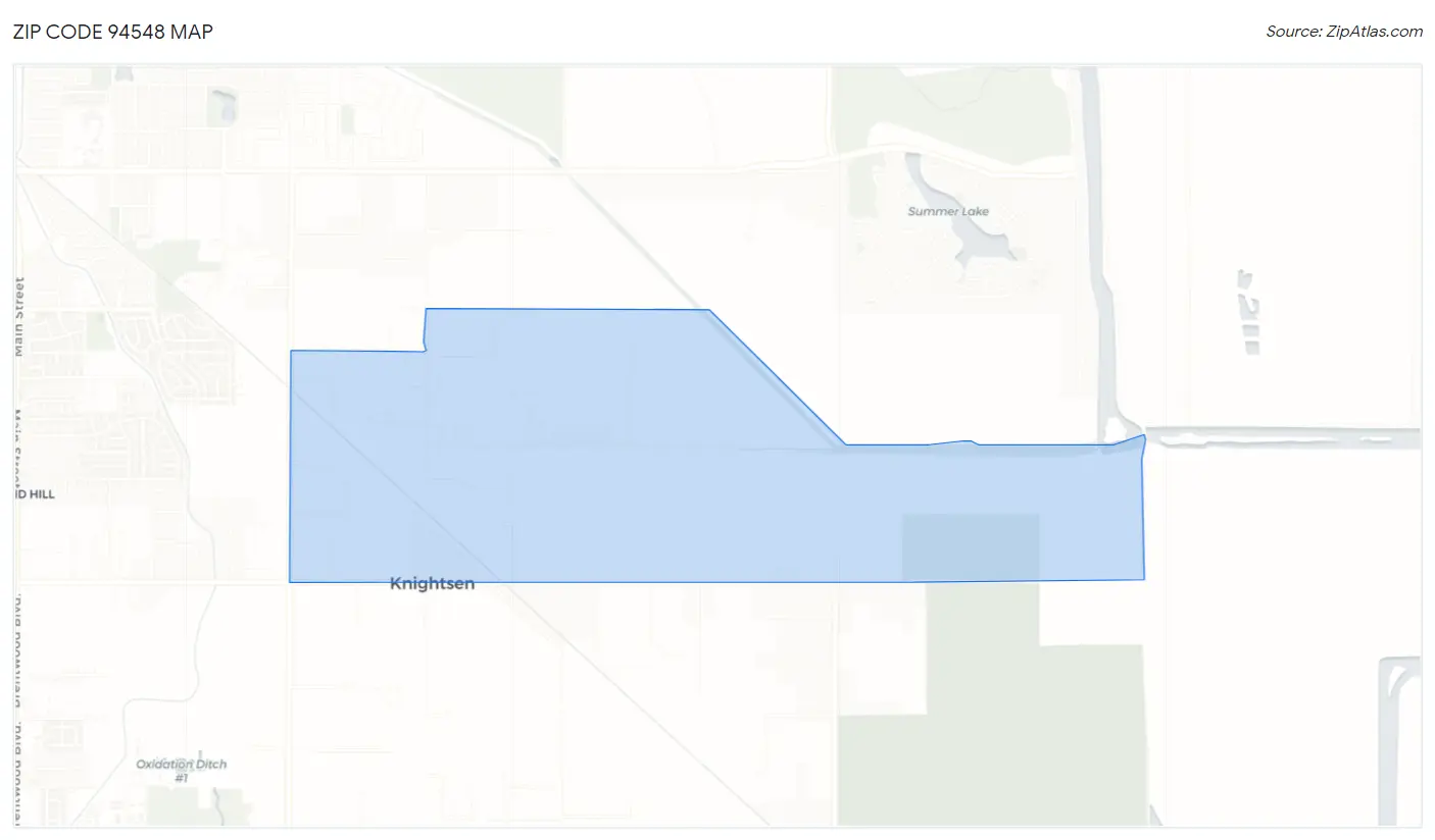 Zip Code 94548 Map