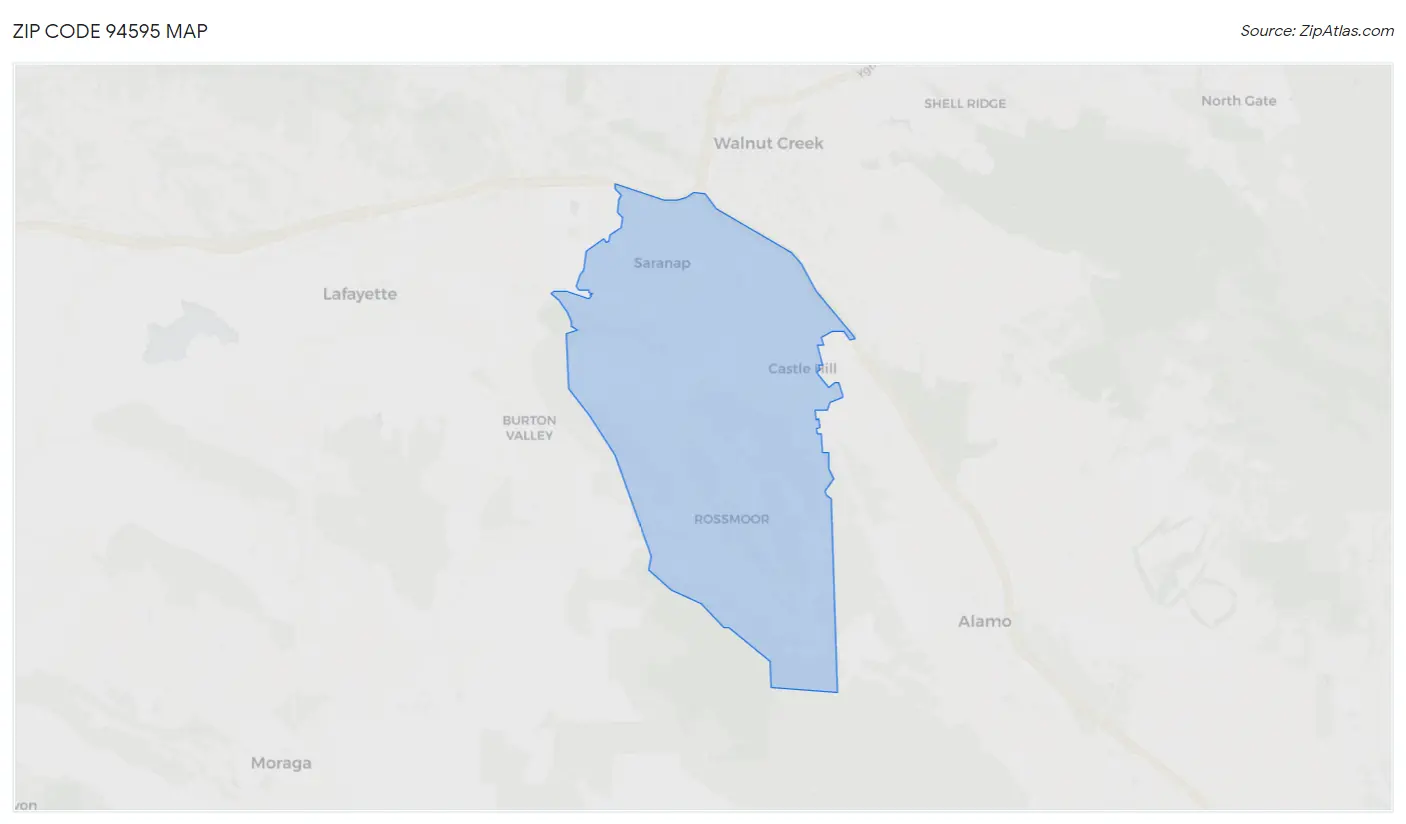 Zip Code 94595 Map