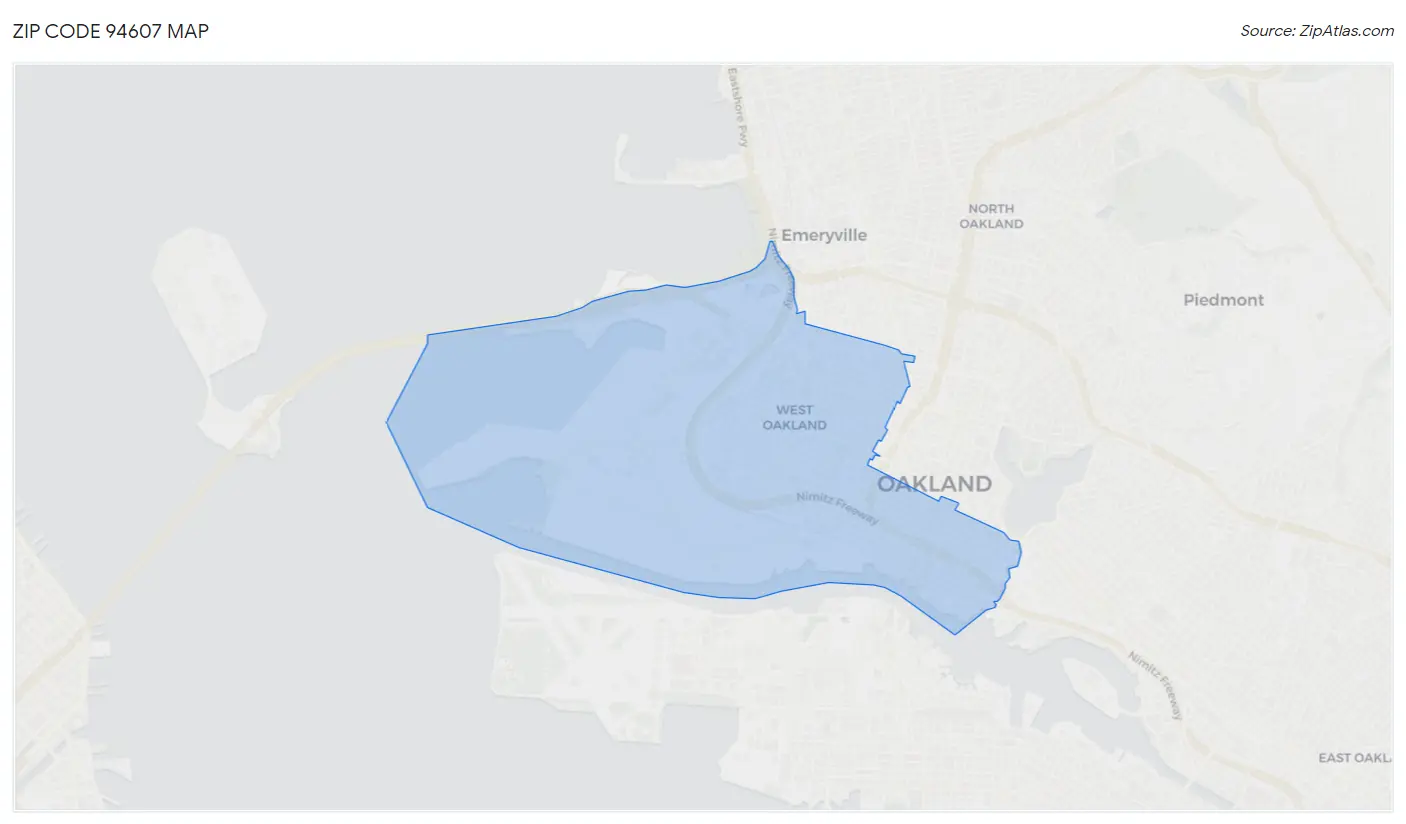 Zip Code 94607 Map