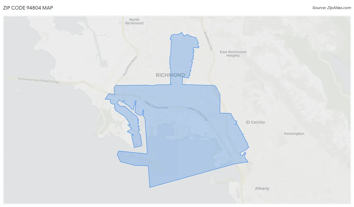 Zip Code 94804 Map