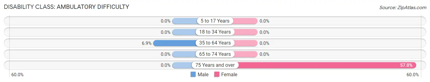 Disability in Zip Code 94933: <span>Ambulatory Difficulty</span>