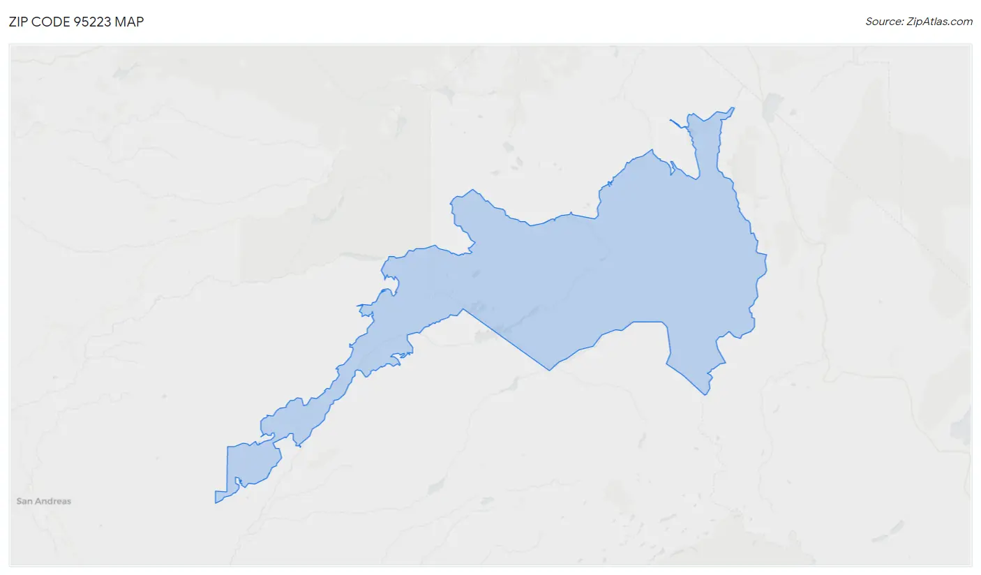 Zip Code 95223 Map