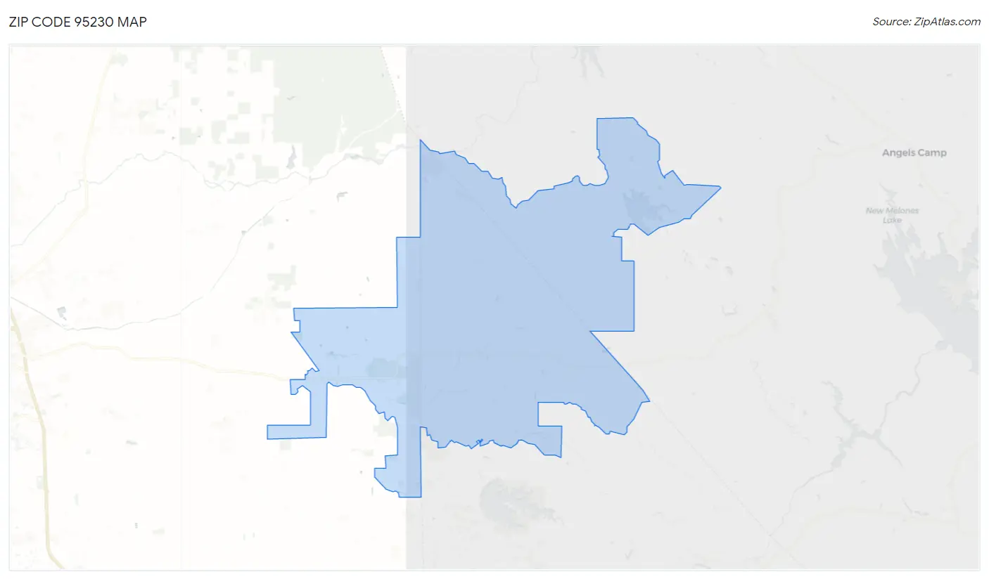 Zip Code 95230 Map