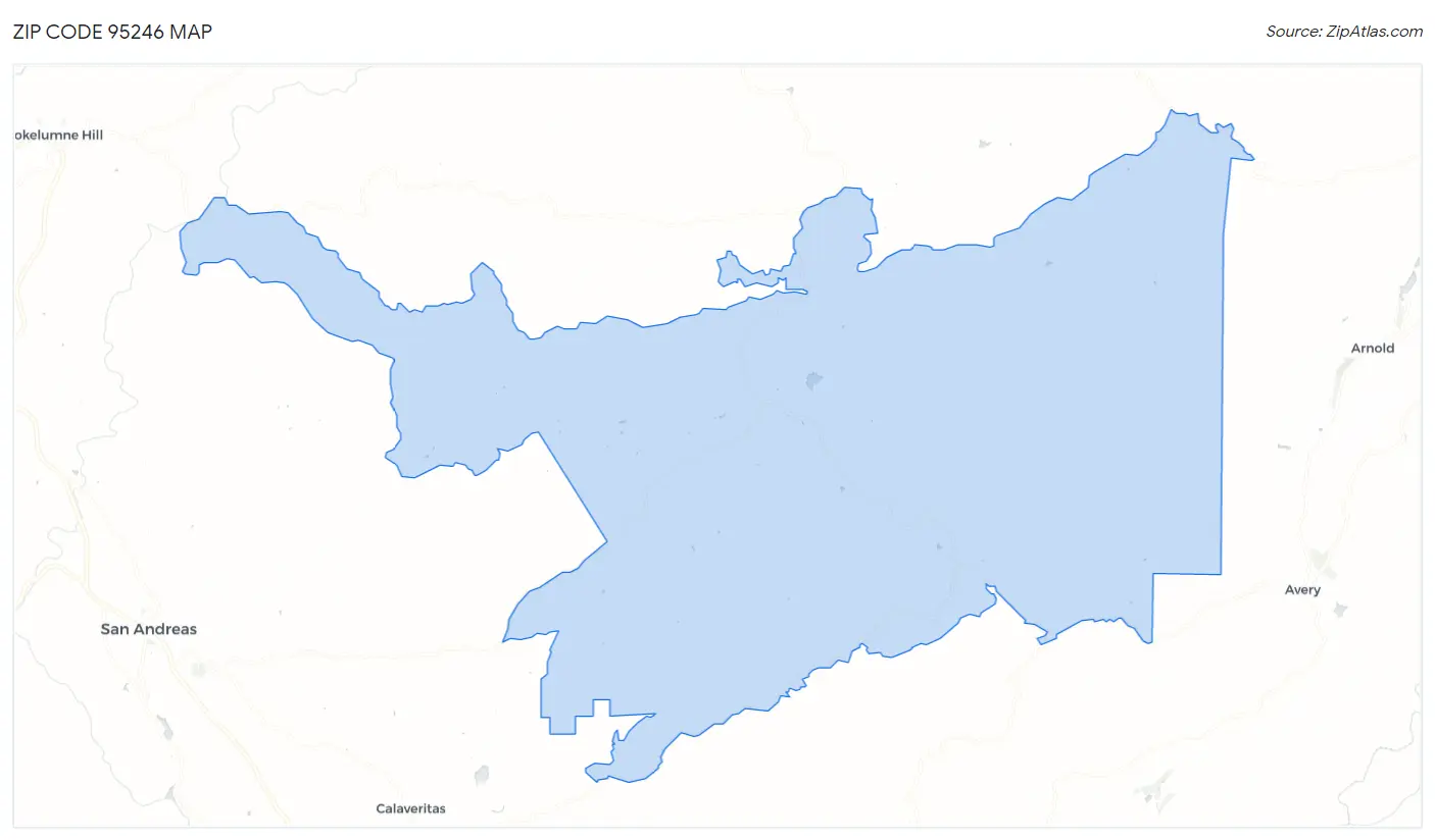 Zip Code 95246 Map