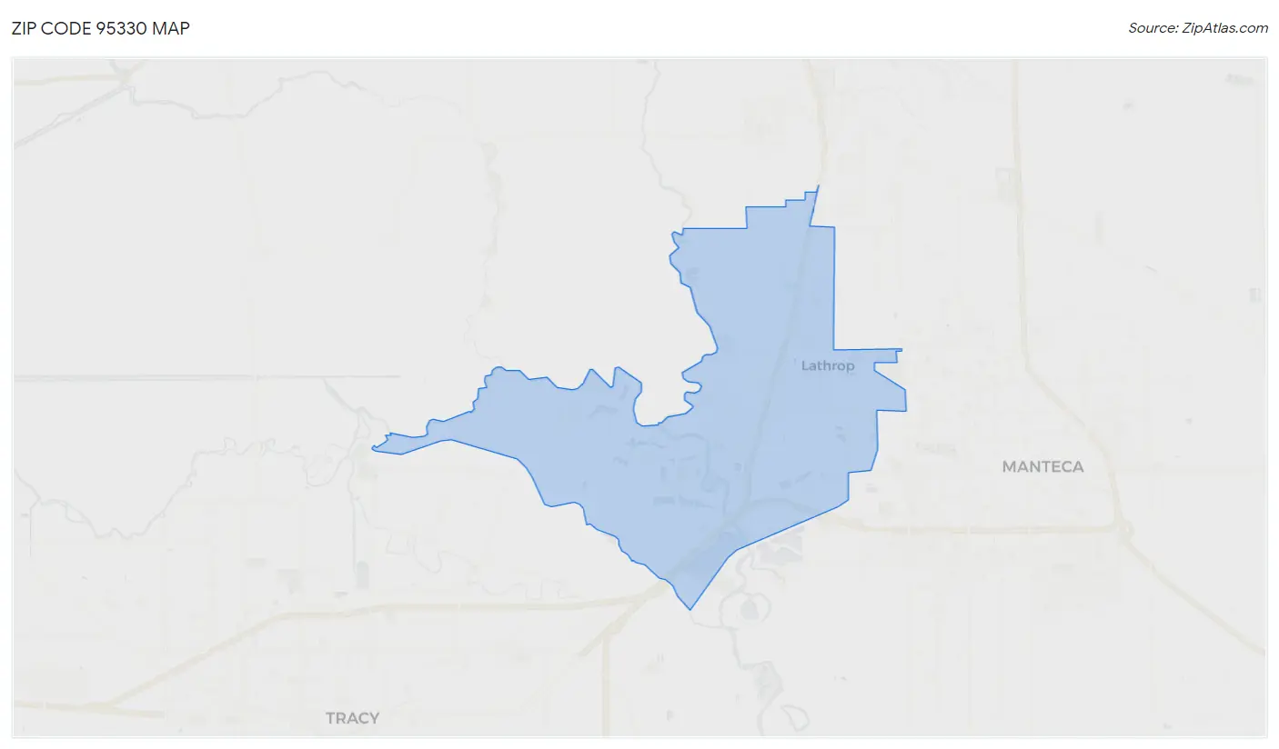 Zip Code 95330 Map