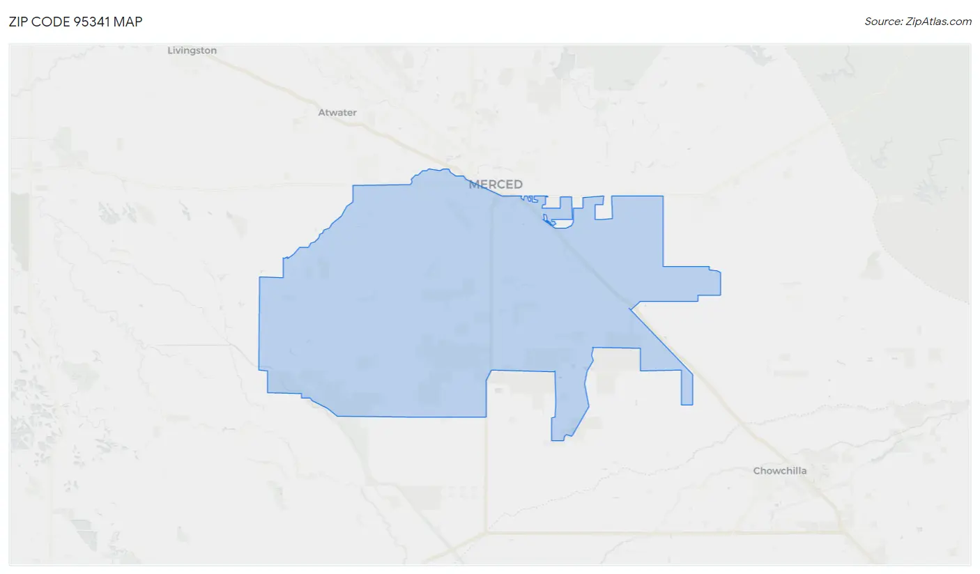 Zip Code 95341 Map