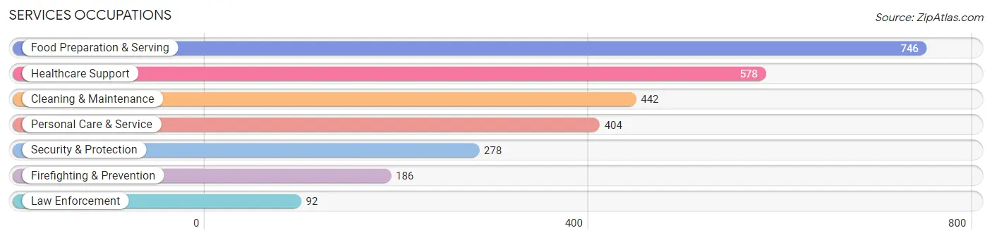 Services Occupations in Zip Code 95341