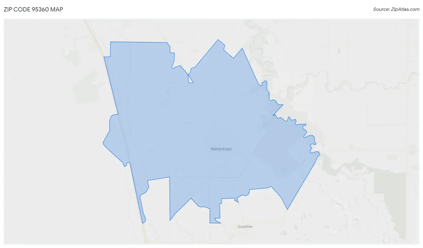 Zip Code 95360 Map