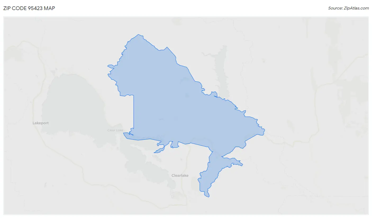 Zip Code 95423 Map