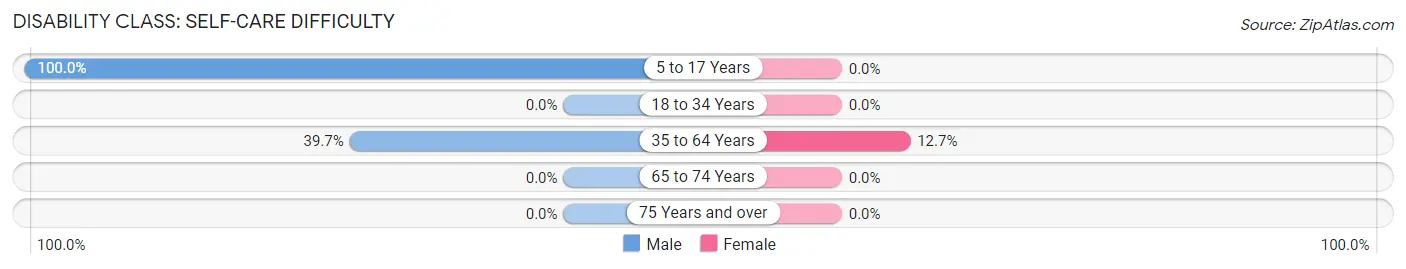 Disability in Zip Code 95543: <span>Self-Care Difficulty</span>