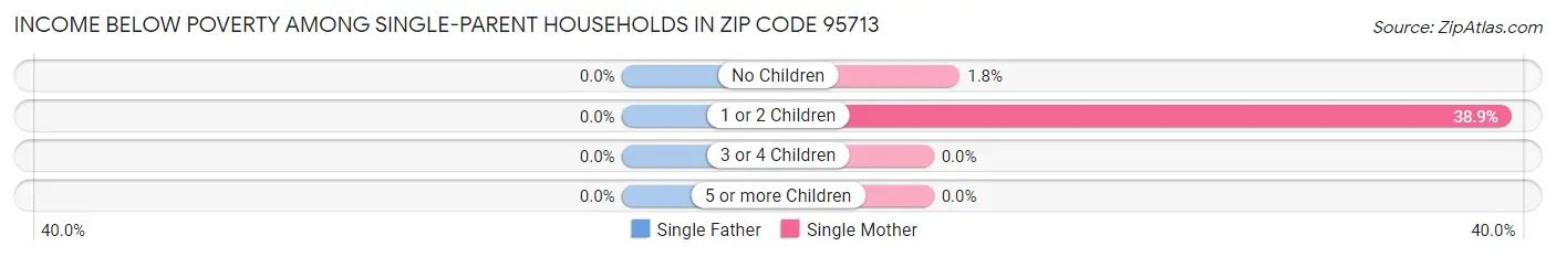 Income Below Poverty Among Single-Parent Households in Zip Code 95713