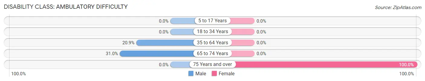 Disability in Zip Code 95714: <span>Ambulatory Difficulty</span>