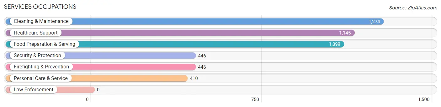 Services Occupations in Zip Code 95838