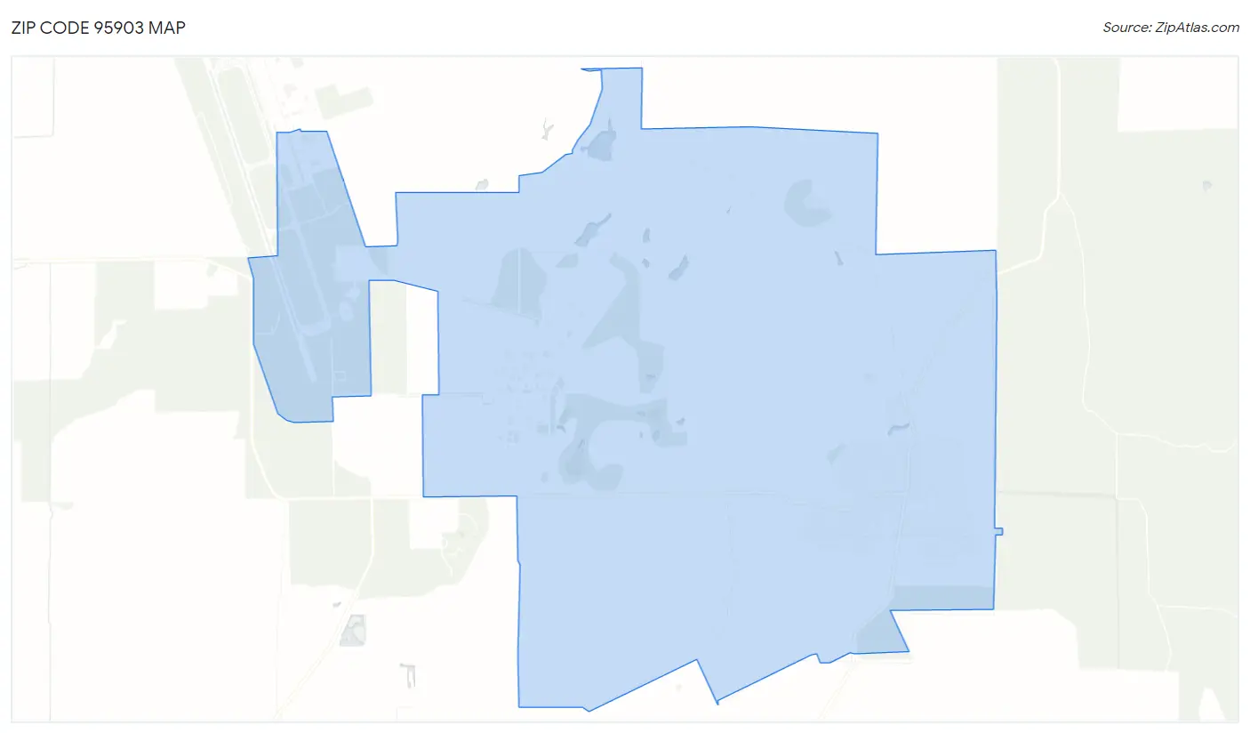 Zip Code 95903 Map