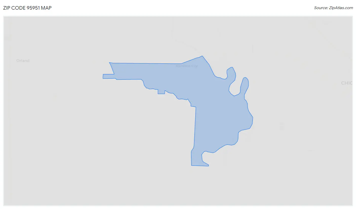 Zip Code 95951 Map