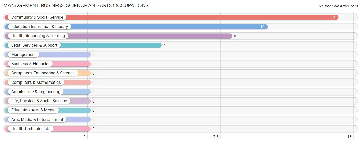 Management, Business, Science and Arts Occupations in Zip Code 95983